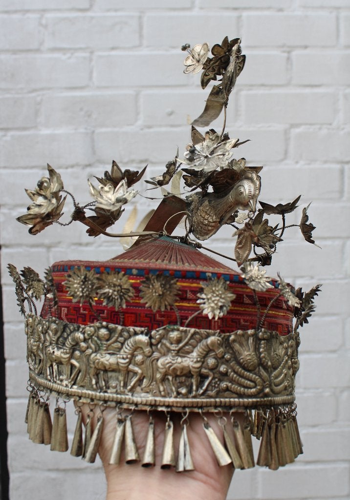 OUDE HOED MIAO uit CHINA, Handgemaakt, Overige typen, 26 cm, China