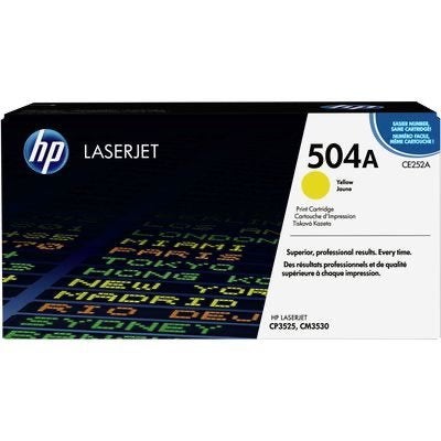 Originele HP toner geel CE252A 504A, Ophalen of Verzenden, Nieuw, Toner, Hp