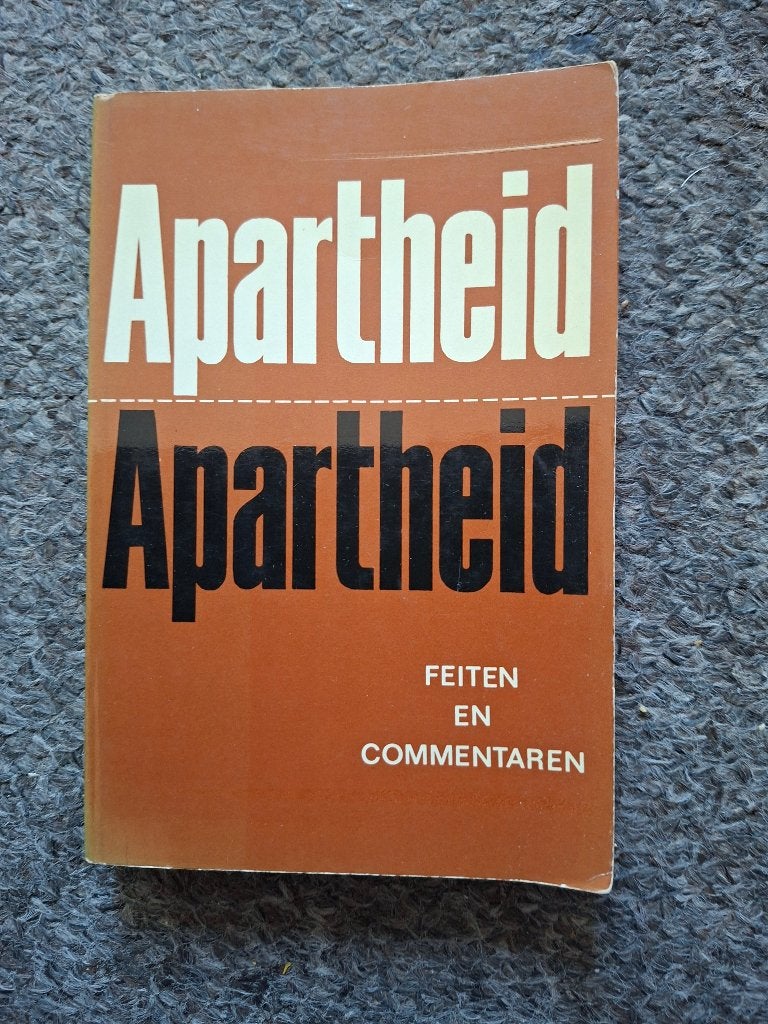 Apartheid: feiten en commentaren/ Aad Nuis/1966, Boeken, Gelezen, Verzenden, Europa, Drs. Aad Nuis