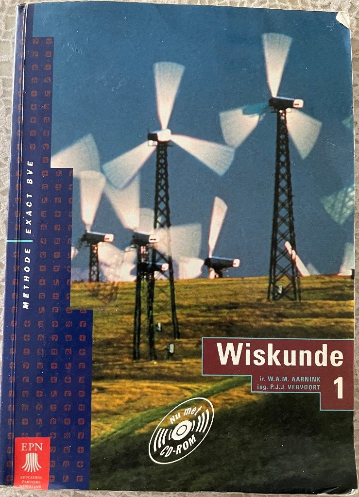 Wiskunde 1 Methode Exact BVE - VMBO wiskundeboek, Ophalen of Verzenden, Zo goed als nieuw, MBO, Ir. W.A.M. Aarnink, ing. P.J.J. Vervoort