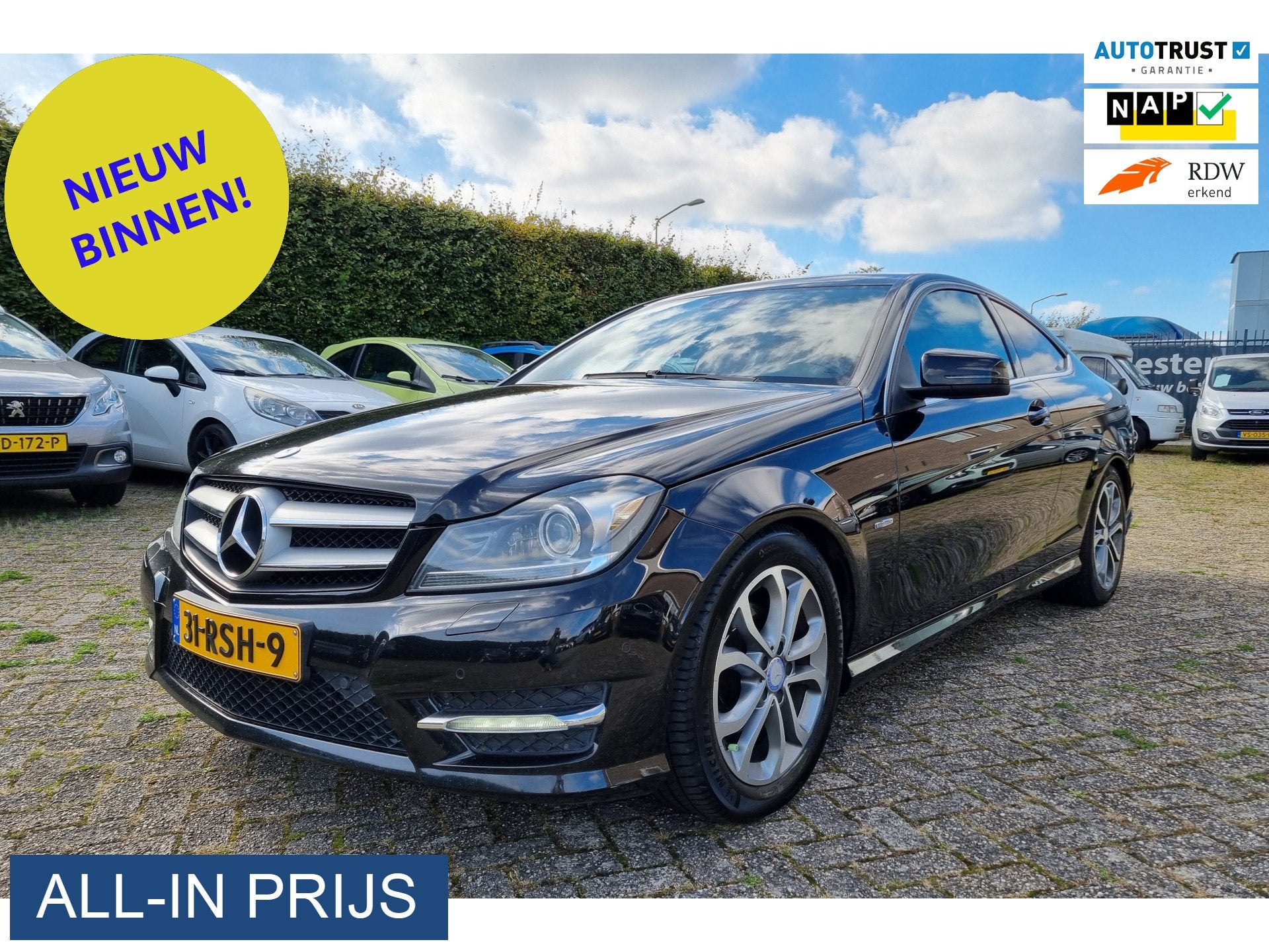 Mercedes-Benz C-Klasse Coupé 180 ✅ZEER NETTE AUTO!, Auto's, Automaat, Euro 5, Achterwielaandrijving, Met garantie (alle)