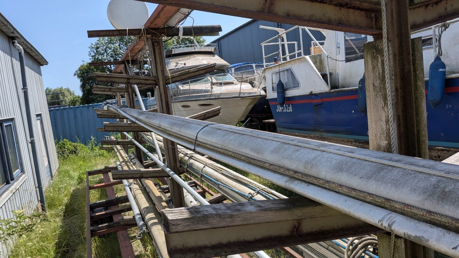 Compleet tuig Fisher 30 Northeaster, Watersport en Boten, Ophalen of Verzenden, Gebruikt, 6 meter of meer, 30 tot 60 m²