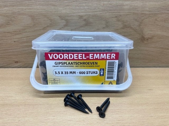 Gipsplaatschroeven Deltafix 3.5x35mm 600 st., Eddiys, Nieuw, Info@eddiys.eu, Ophalen of Verzenden