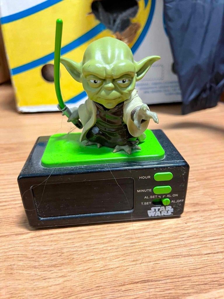 star wars, Yoda wekker, Verzamelen, Ophalen of Verzenden, Actiefiguurtje