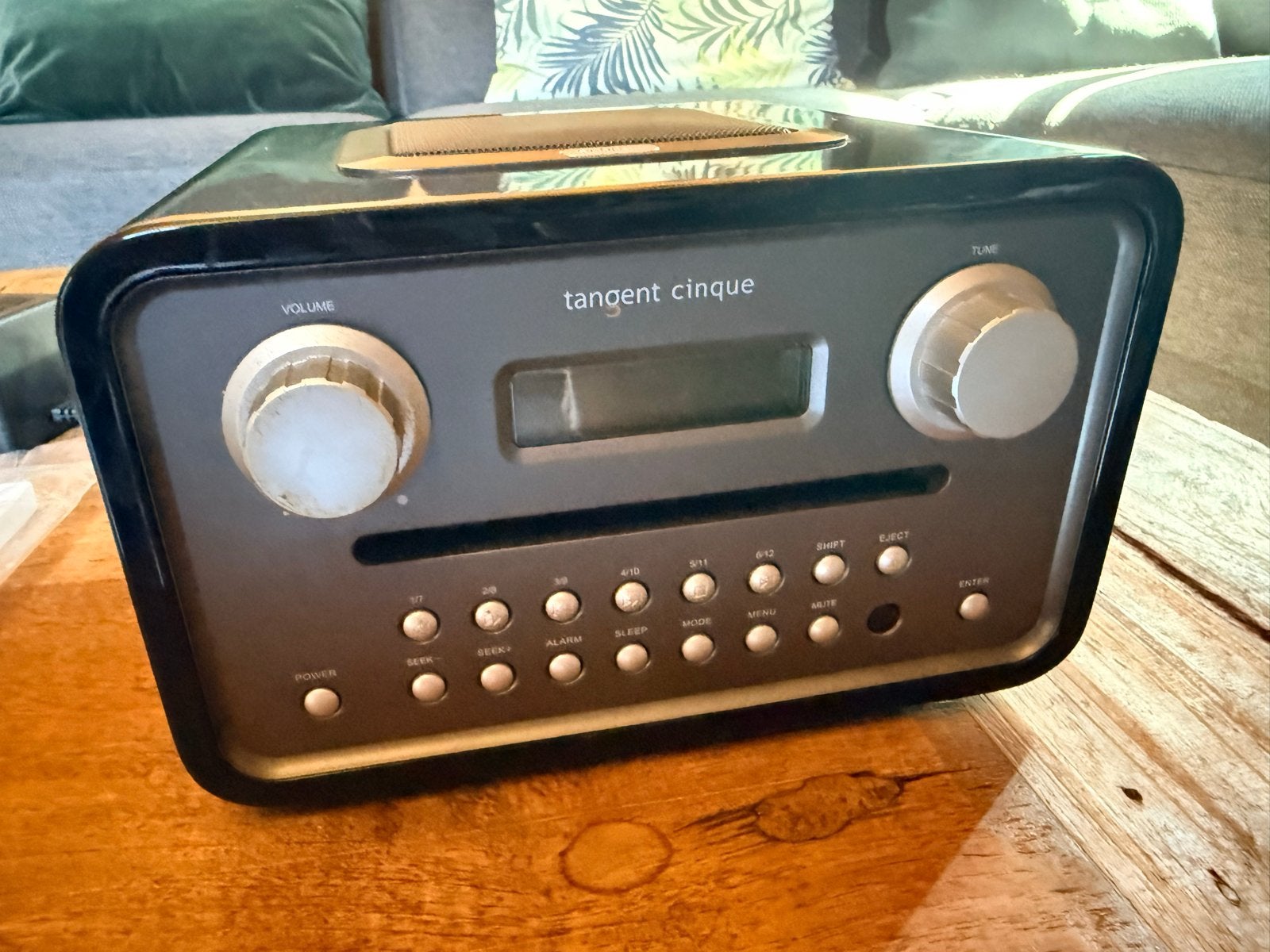 Tangent Cinque CD/FM Radio - Zwart, Ophalen of Verzenden, Zo goed als nieuw, Radio, Met cd-speler