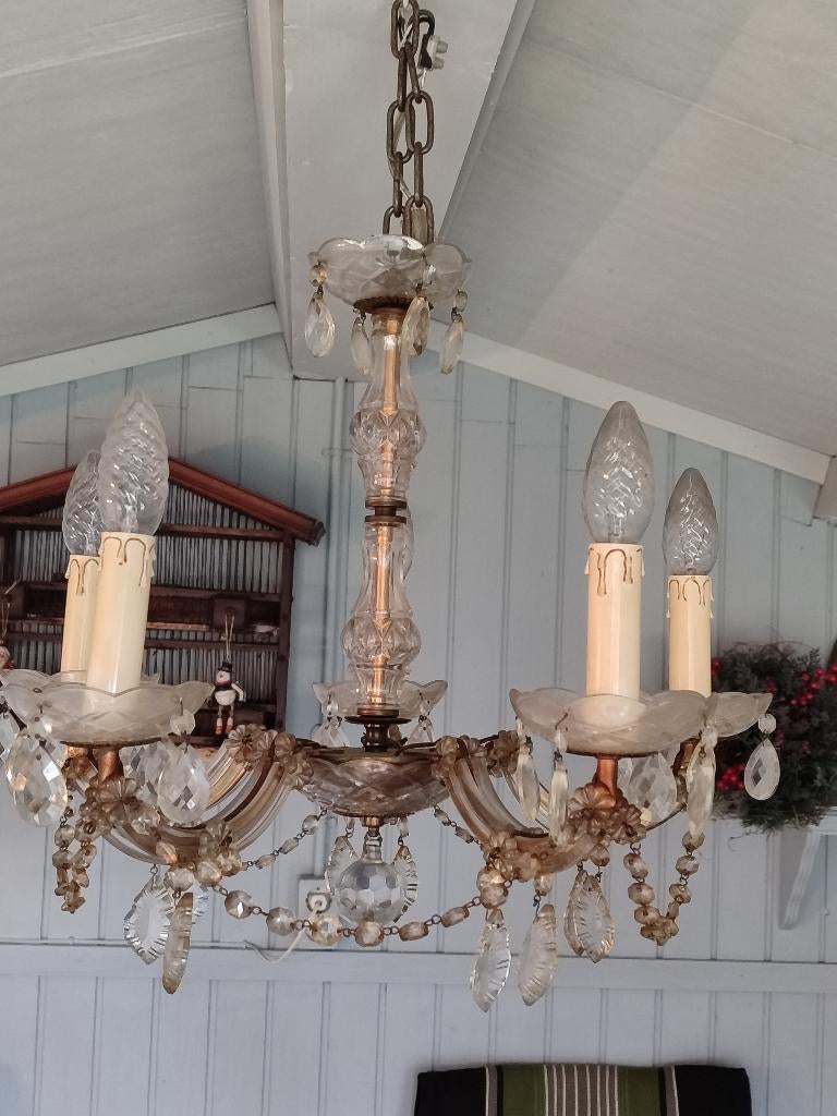 Brocante marie Therèse kroonluchter, Ophalen of Verzenden