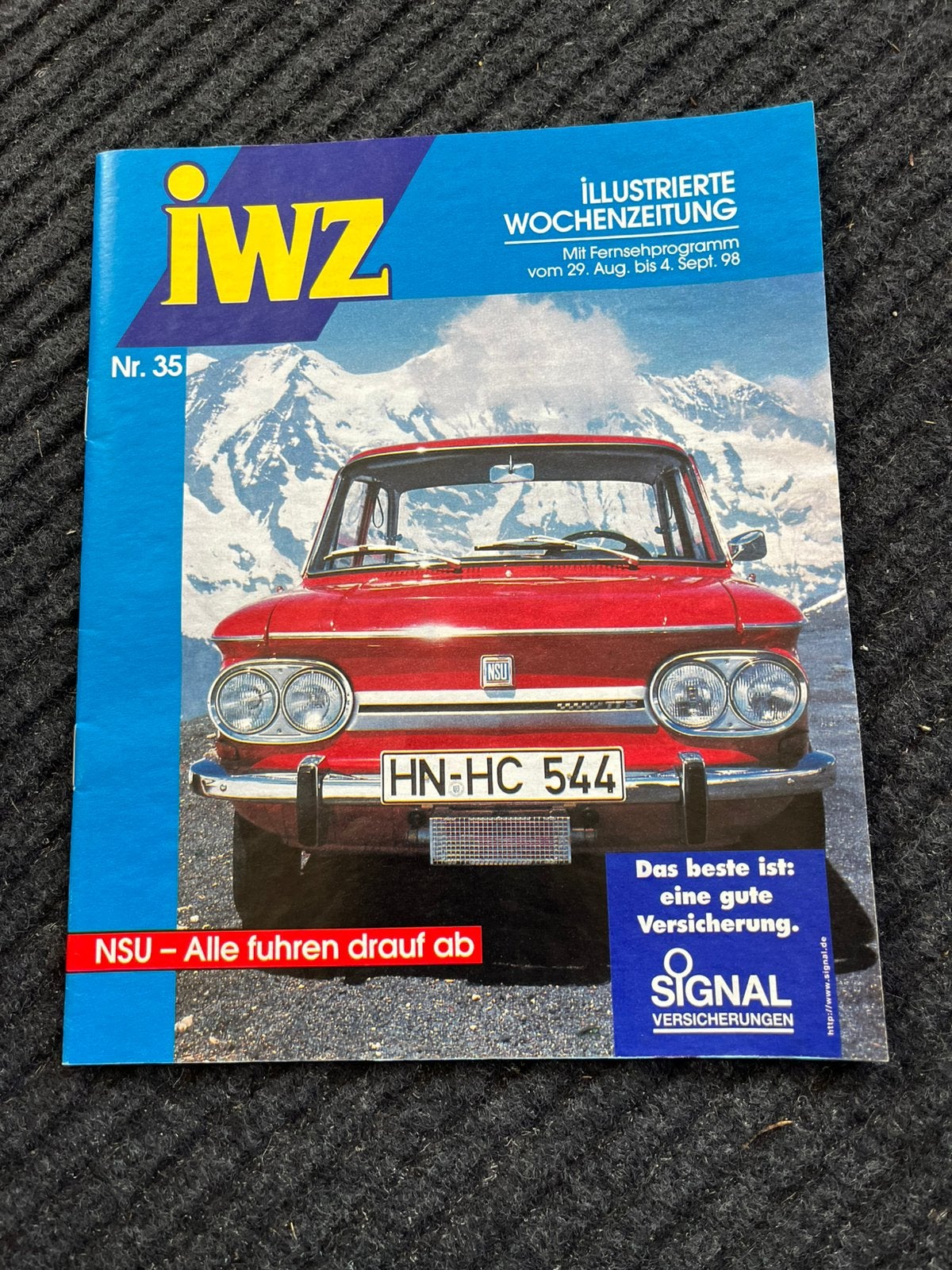 IWZ Illustrierte Wochenzeitung Nr. 35 1998 NSU, Ophalen of Verzenden, 1980 tot heden, Buitenland, Krant