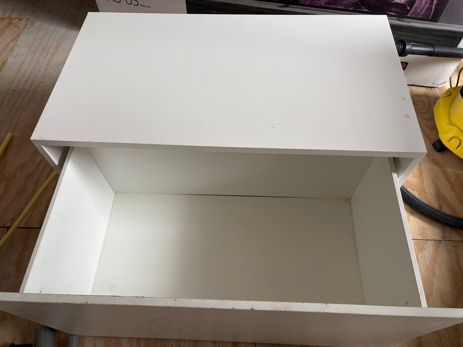 IKEA Opbergbak met lade - Wit, Ophalen, Gebruikt, Overige materialen