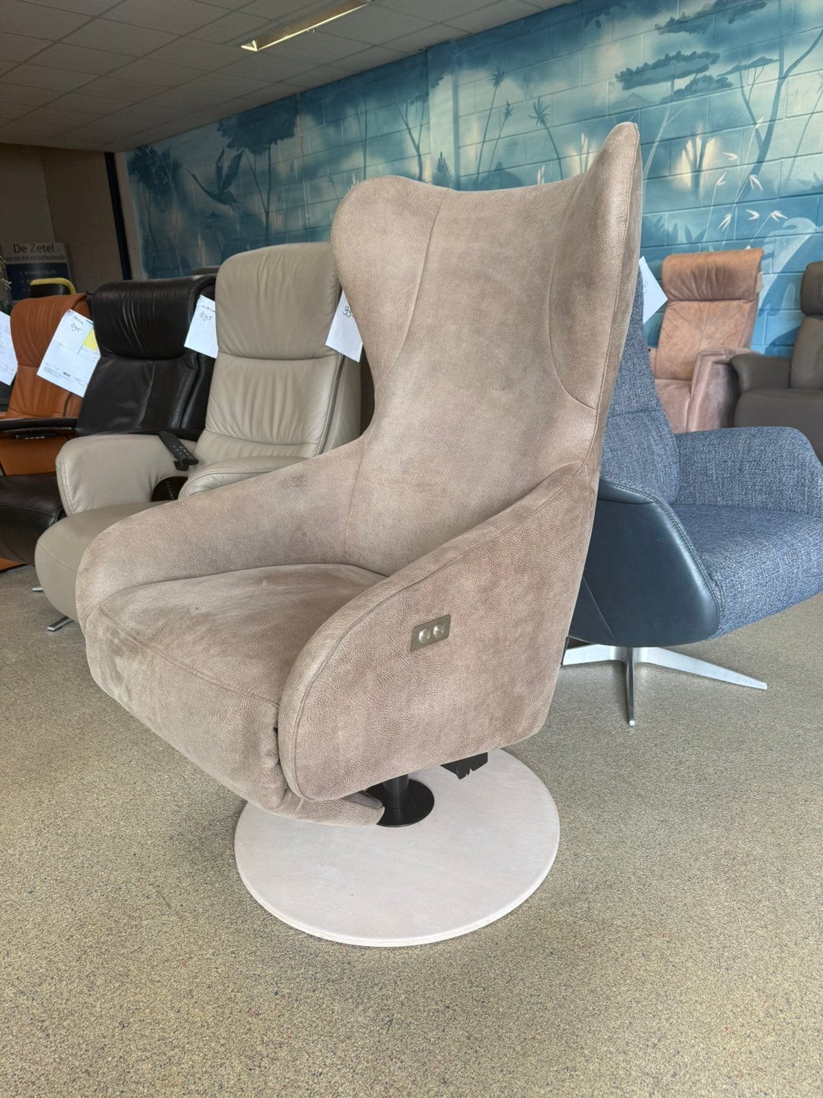 Prominent XL sta op stoel relax fauteuil gratis bezorging, Ophalen of Verzenden, Zo goed als nieuw, 50 tot 75 cm, 100 Top merken in alle kleuren en maten met garantie