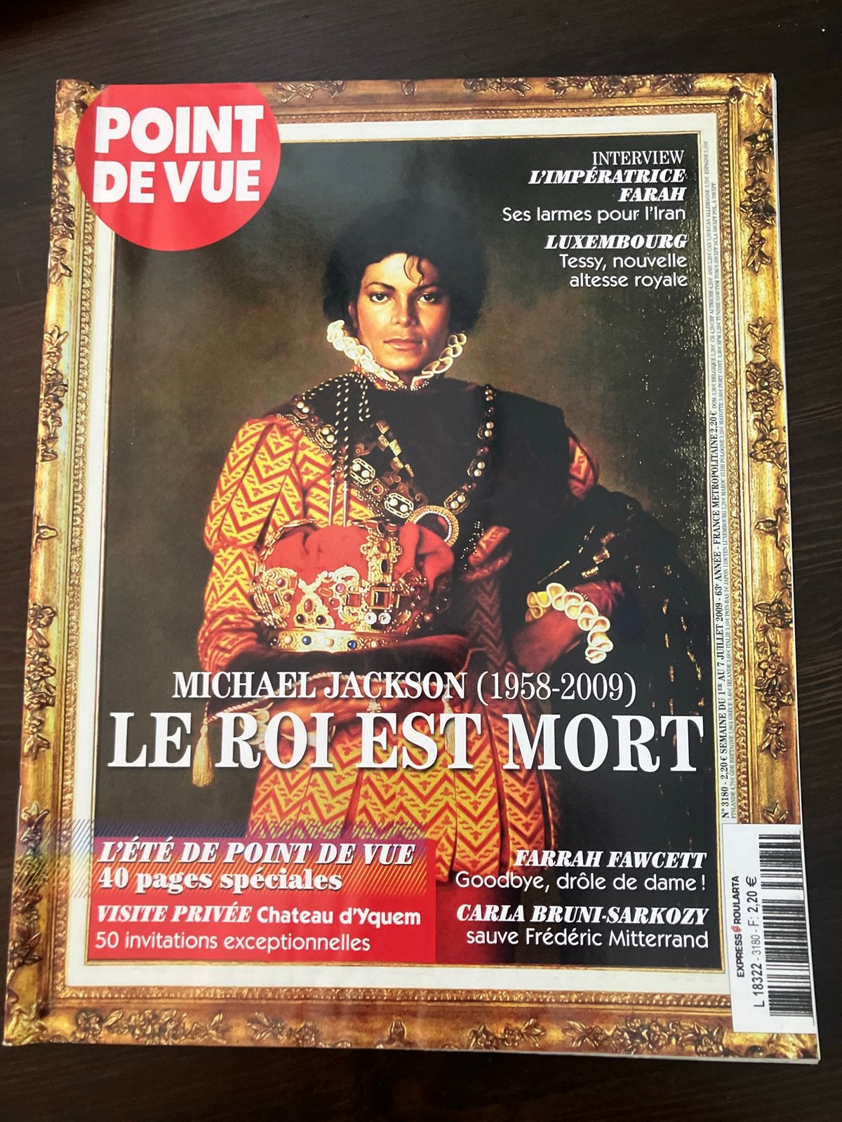 Point de Vue Magazine - Michael Jackson (1958-2009), Verzenden, Boek, Tijdschrift of Artikel