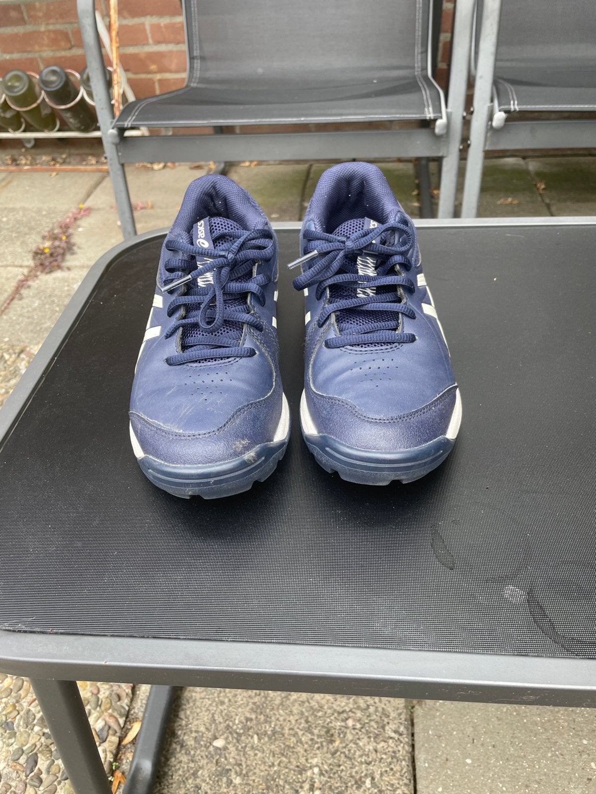 Asics Korfbalschoenen - Maat 38/40 (M), Ophalen, Gedragen, Blauw, Overige typen