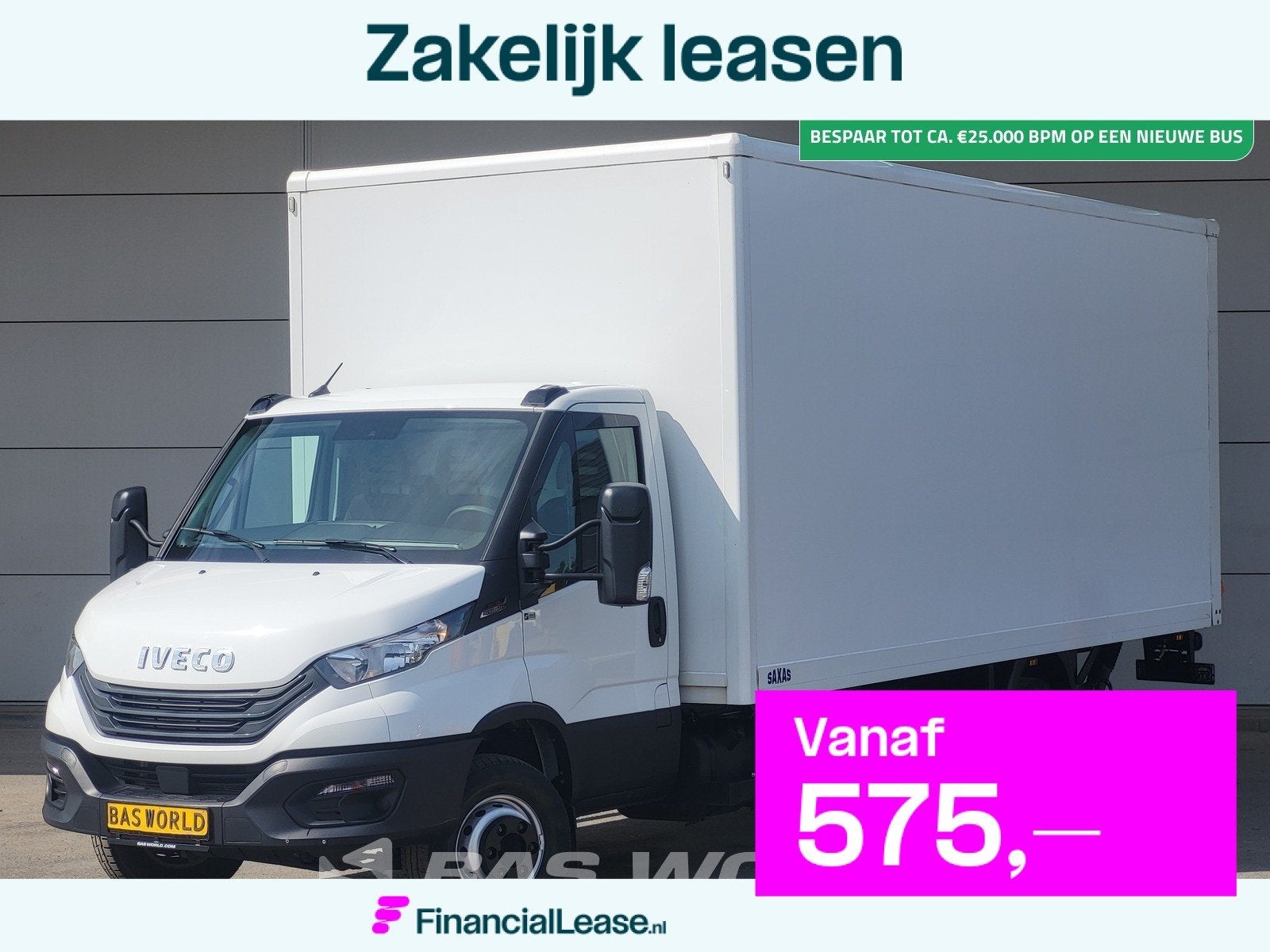 Iveco Daily 72C18 3.0L Automaat Bakwagen 1000KG Laadklep Luc, Automaat, Stof, Gebruikt, Euro 6