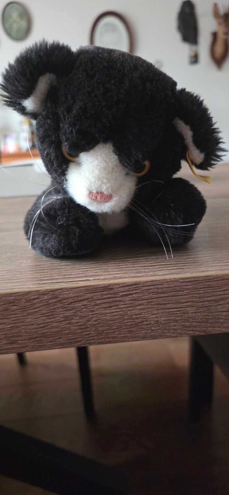 steiff vintage poes in nieuwstaat, Ophalen of Verzenden, Zo goed als nieuw, Stoffen beer, Steiff