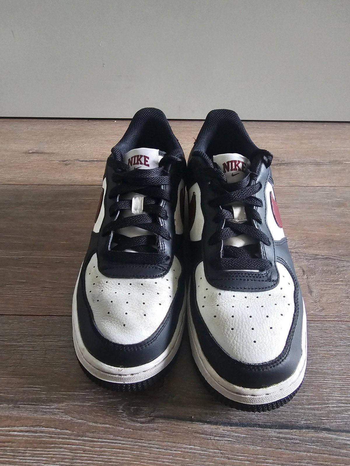 Nike Air Force 1 Sneakers Zwart/Wit/Rood, Kleding | Heren, Ophalen of Verzenden, Gedragen, Zwart