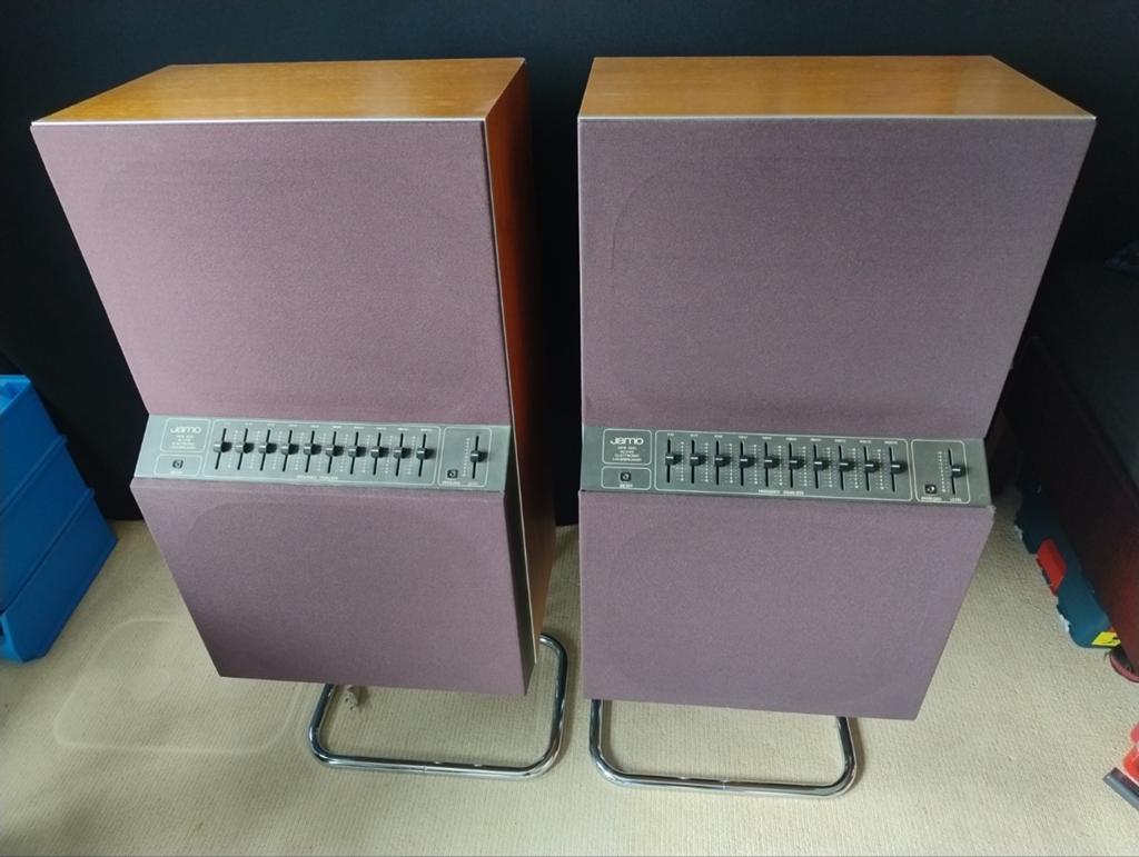 Jamo MFB 300 Motional Feedback luidsprekers zeldzaam!, Audio, Tv en Foto, Luidsprekers, Ophalen, Gebruikt, 60 tot 120 watt, Front, Rear of Stereo speakers
