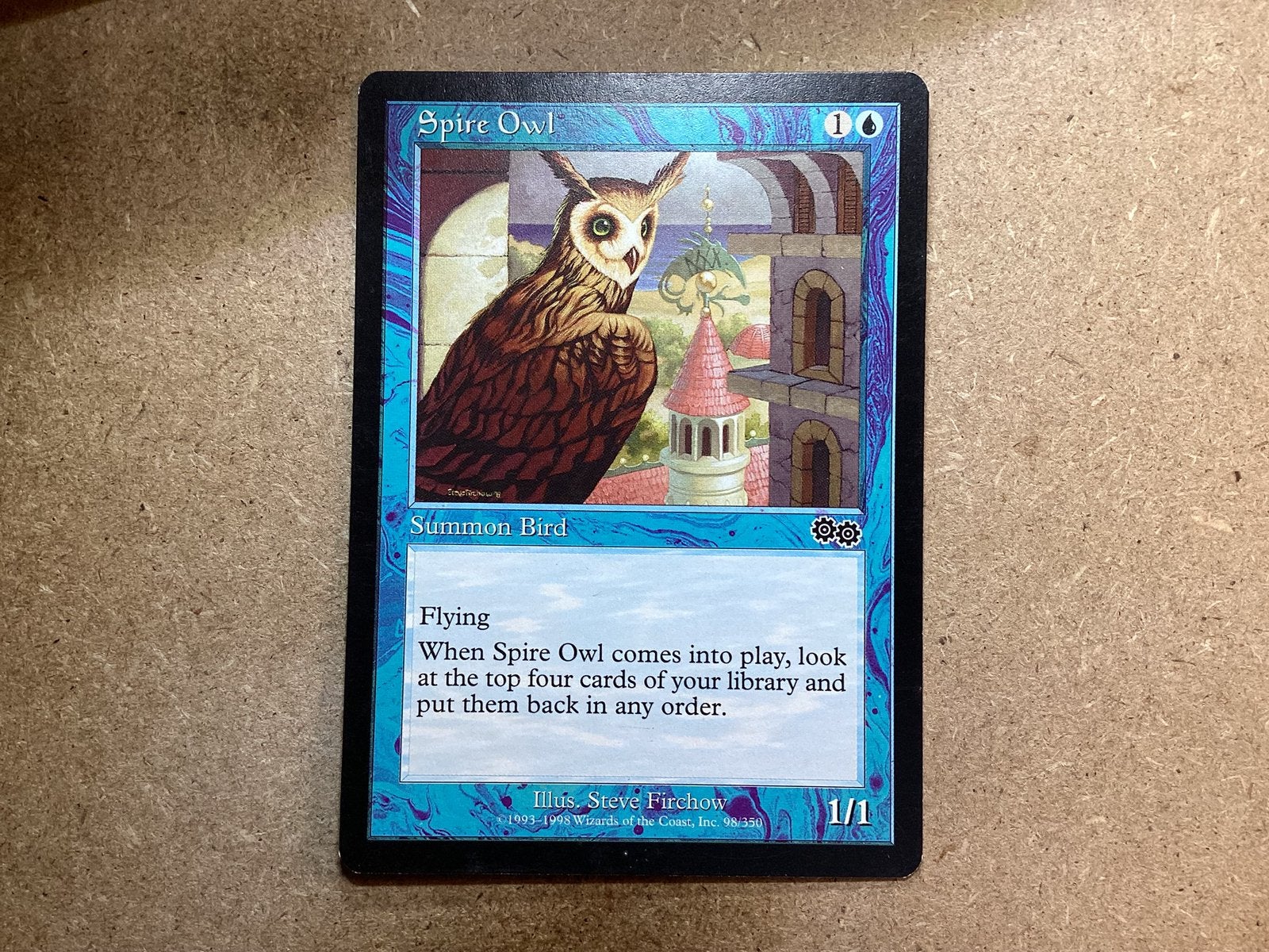 1x Spire Owl [098/350] (Excellent), Ophalen of Verzenden, Zo goed als nieuw, Losse kaart