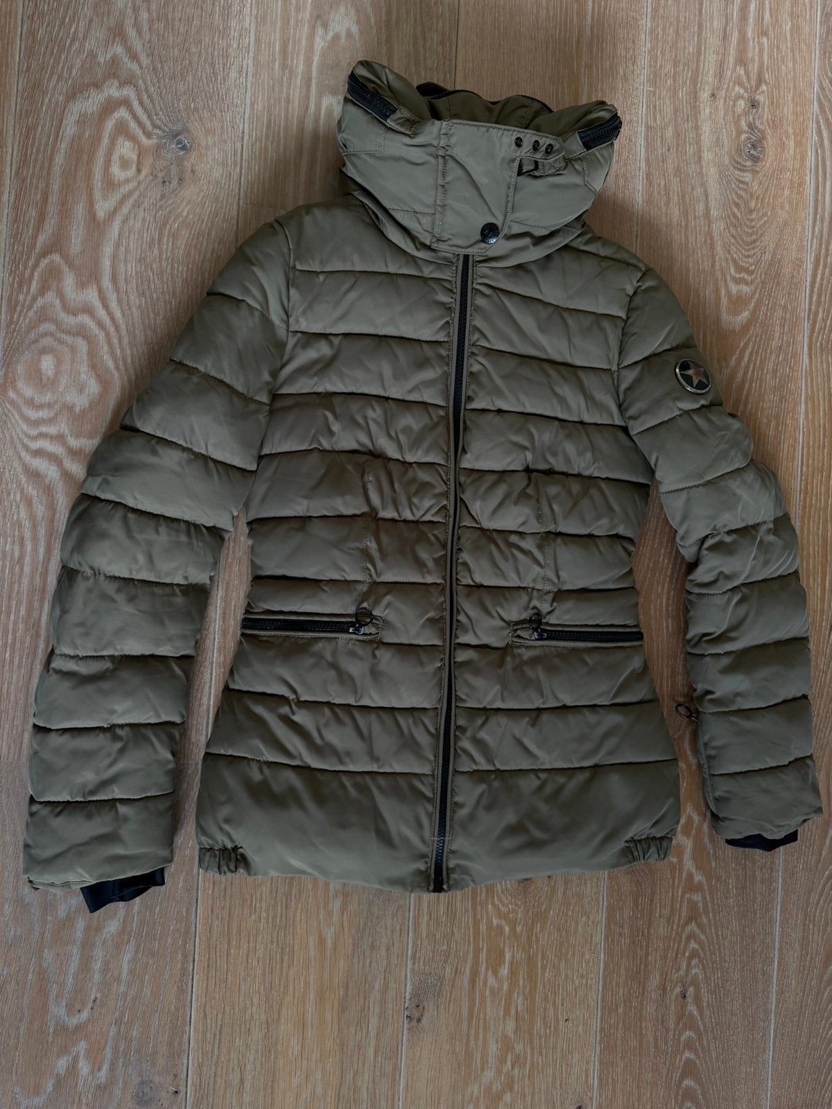 Airforce winterjas meisjes maat 14 met oprolbare capuchon, Kinderen en Baby's, Ophalen of Verzenden, Zo goed als nieuw, Meisje