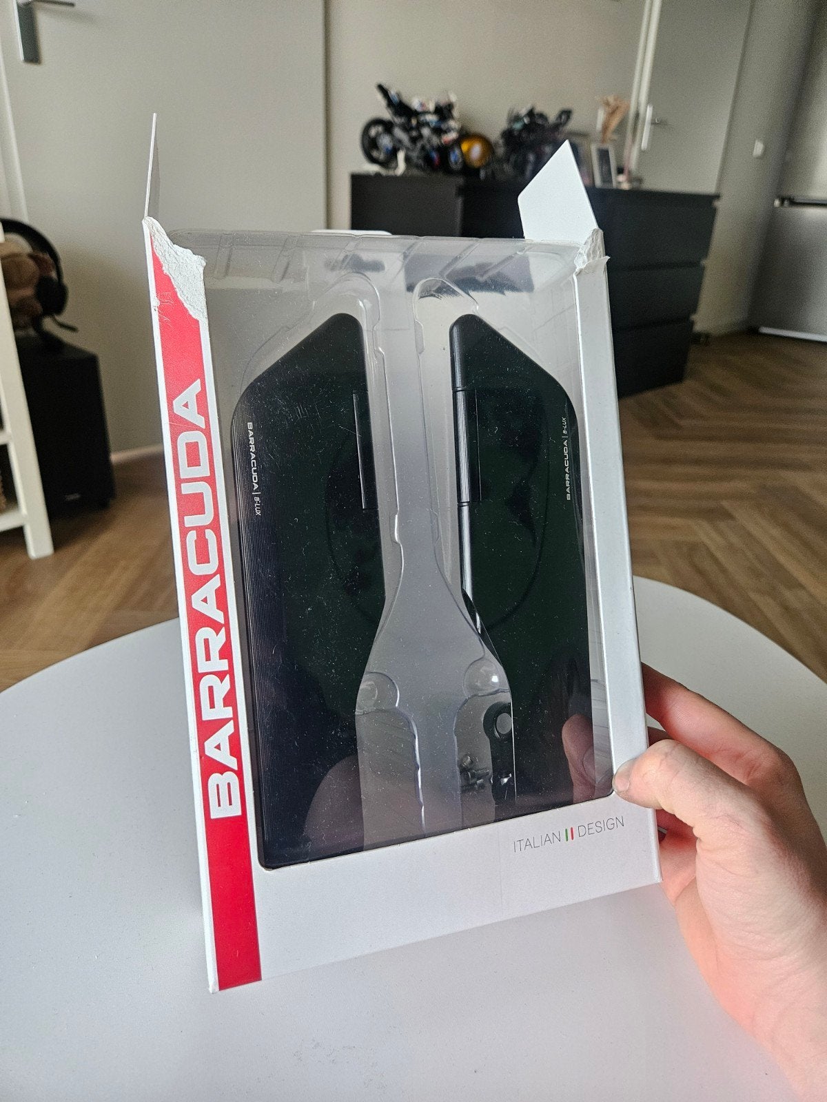 Barracuda Skin Air Spiegels - Zo goed als nieuw, Motoren, Ophalen of Verzenden, Zo goed als nieuw
