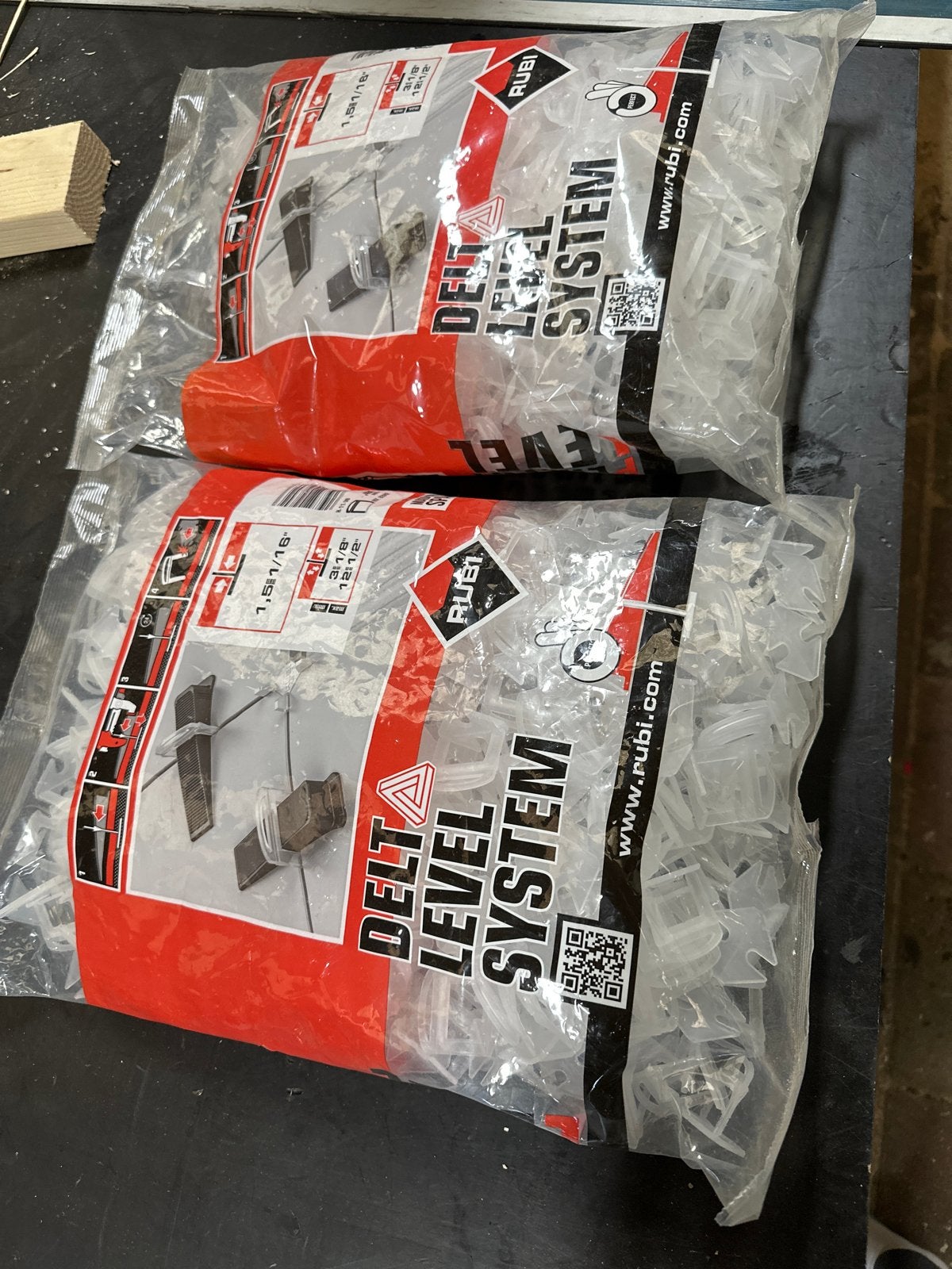 Rubi Delta Level System tegelclips 1,5mm - 2x400 stuks, Ophalen of Verzenden, Nieuw, Overige typen