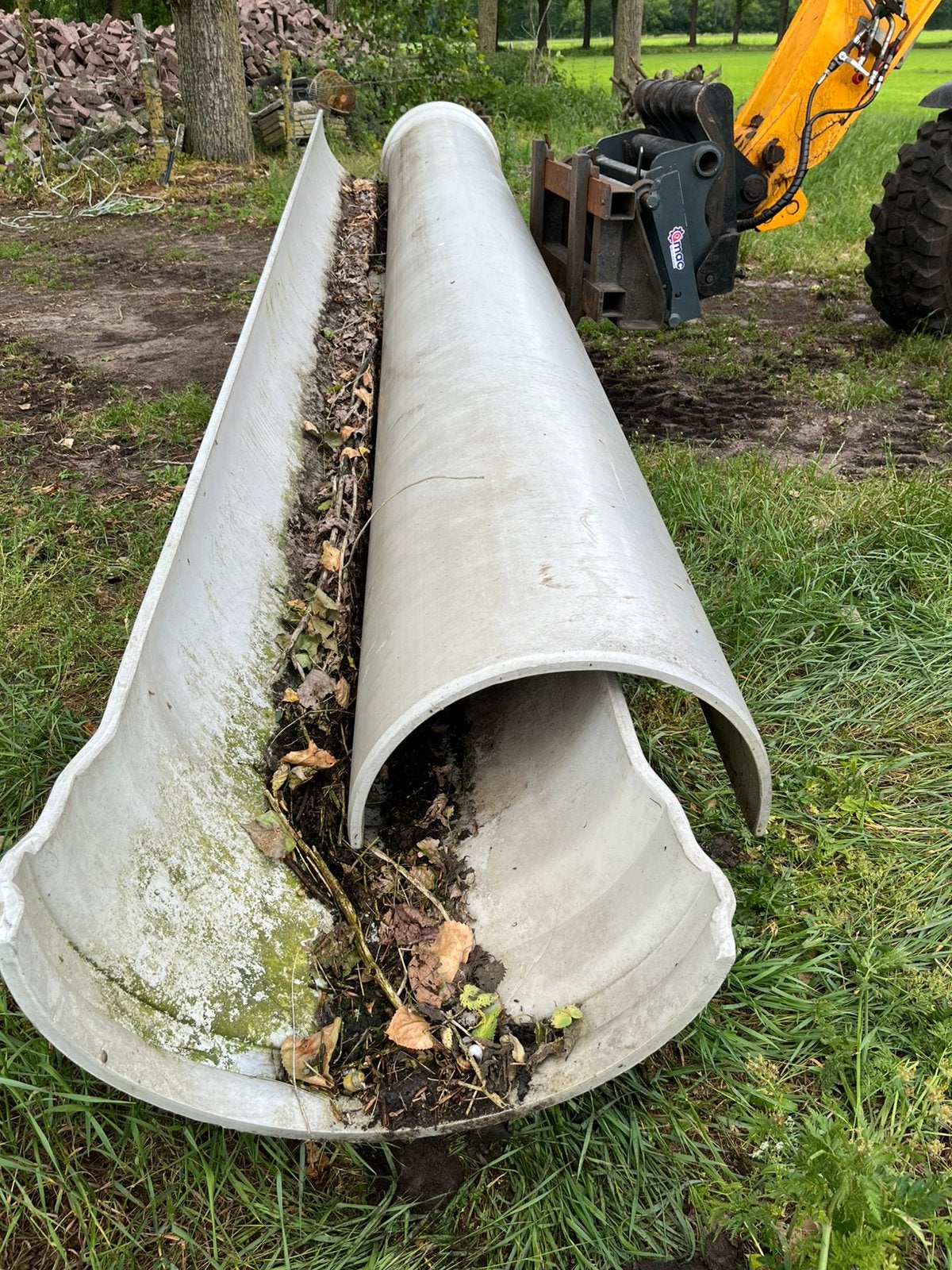 Pvc voergoot of glijbaan 5 meter, Ophalen, Pvc, Zo goed als nieuw, Minder dan 2 meter