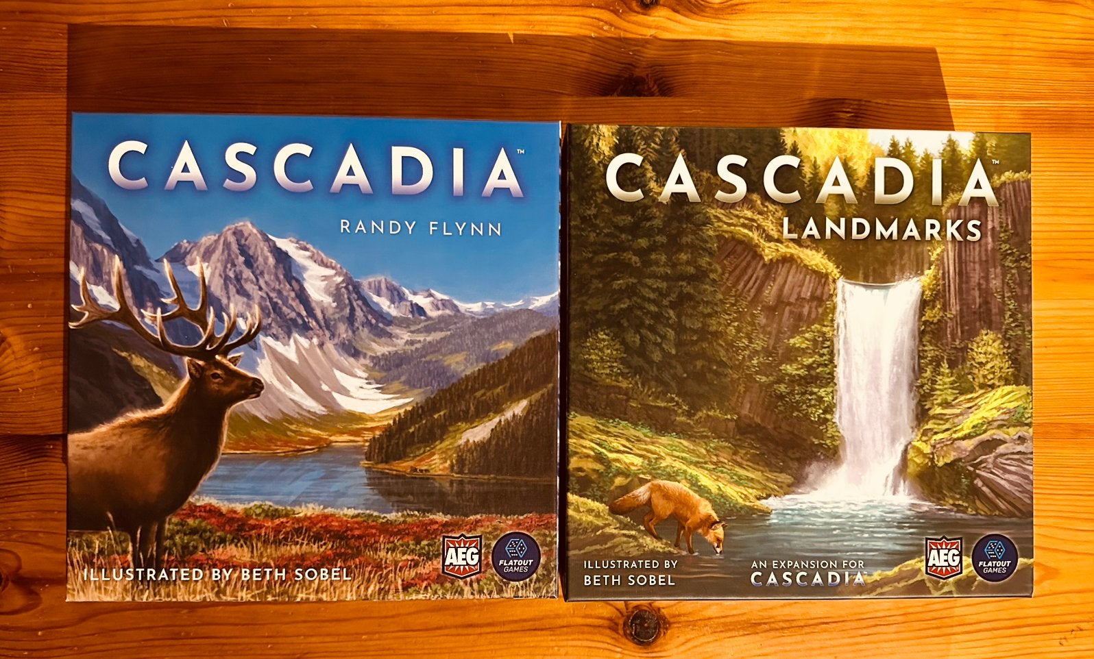 Cascadia + Cascadia Landmarks (Engels), Hobby en Vrije tijd, Gezelschapsspellen | Bordspellen, Een of twee spelers, Ophalen of Verzenden