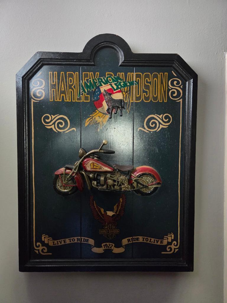 Harley-Davidson wanddecoratie 81H61B- Vintage stijl, Ophalen, Meerkleurig, Zo goed als nieuw, Vintage