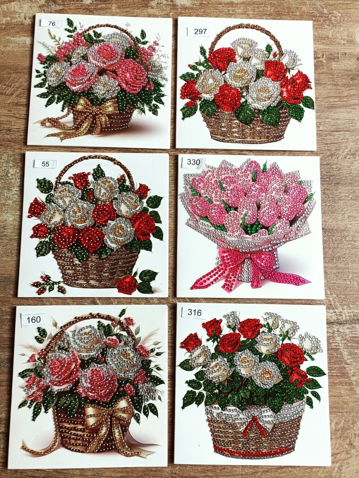 Mooie daimond painting kaarten bloemen, Ophalen of Verzenden, Nieuw, Overige thema's