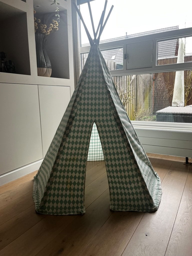 Tipi speeltent (merk Nobodinoz), Ophalen, Gebruikt, Meerkleurig, Textiel