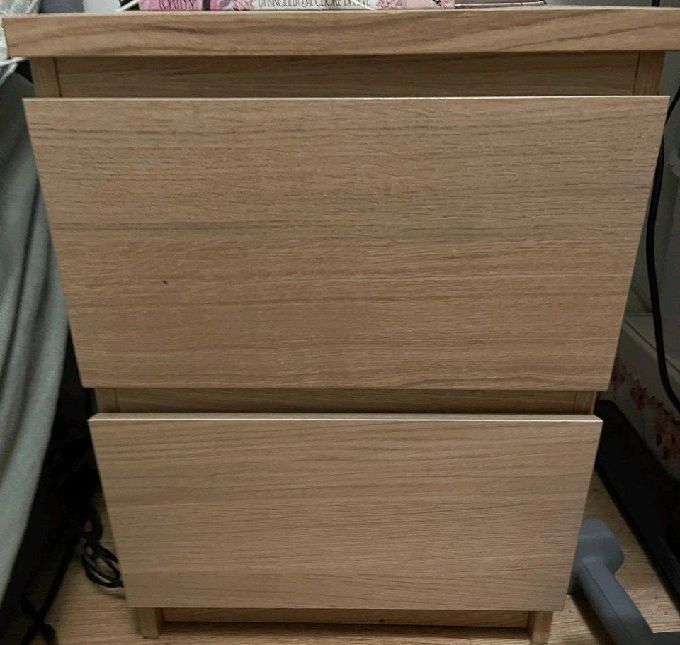 IKEA bijzettafel, Huis en Inrichting, Kasten | Ladekasten, Ophalen, Minder dan 50 cm, 1 of 2 laden, Zo goed als nieuw
