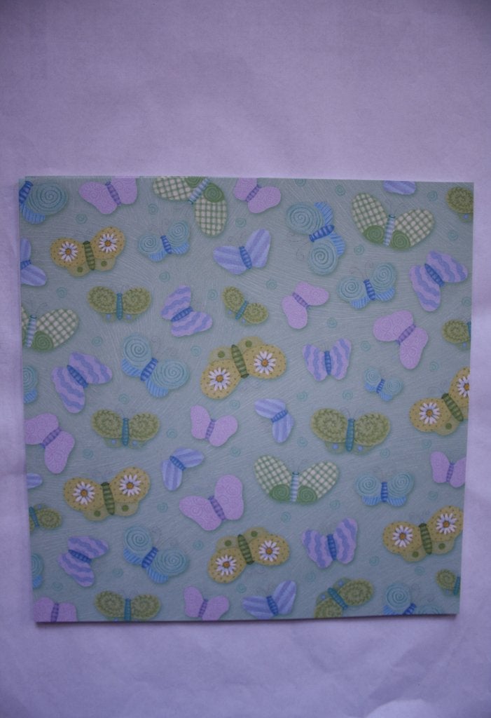 22 vel poppies glad papier butterflies 0370, Ophalen of Verzenden, Nieuw, Papier of Karton, Overige merken