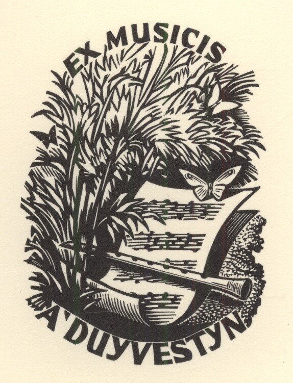 1717 Ex Libris Nederland : Thijs Mauve, 1958, Verzenden, Ex libris