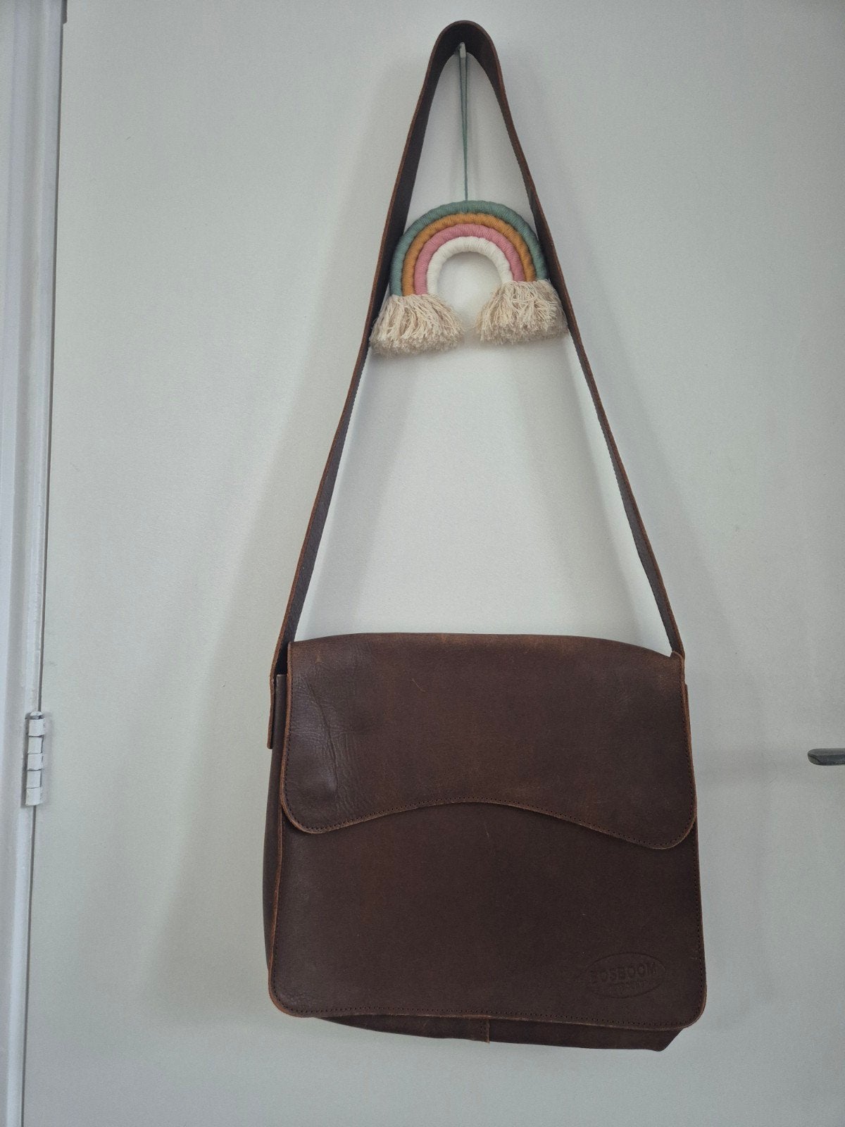 leren tas bosboom, Ophalen of Verzenden, Bruin
