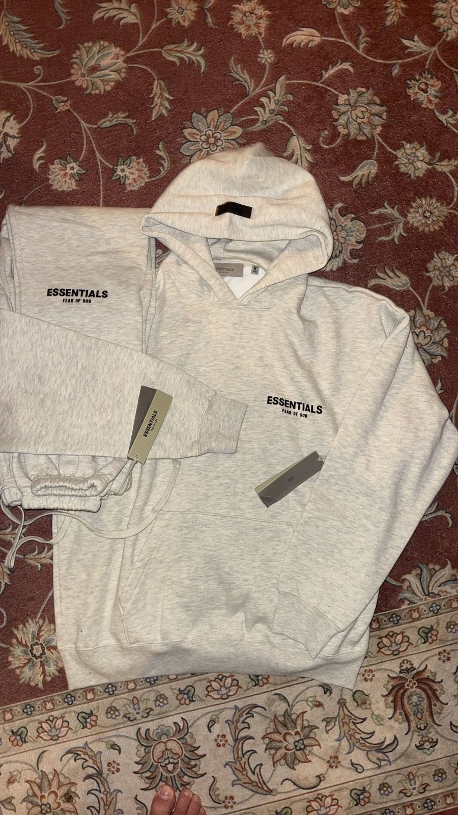 Essentials Fear of God Hoodie en Joggingbroek Set - Maat m, Ophalen of Verzenden, Nieuw, Maat 48/50 (M), Grijs