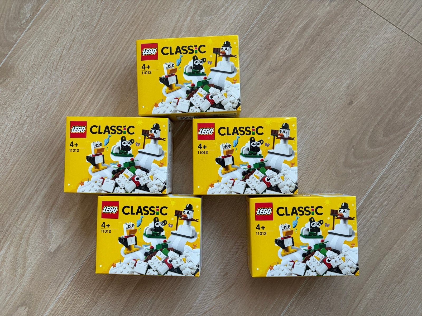5x LEGO Classic 11012 Creatieve Witte Stenen - Nieuw, Lego, Denemarken, Nieuw, Ophalen of Verzenden