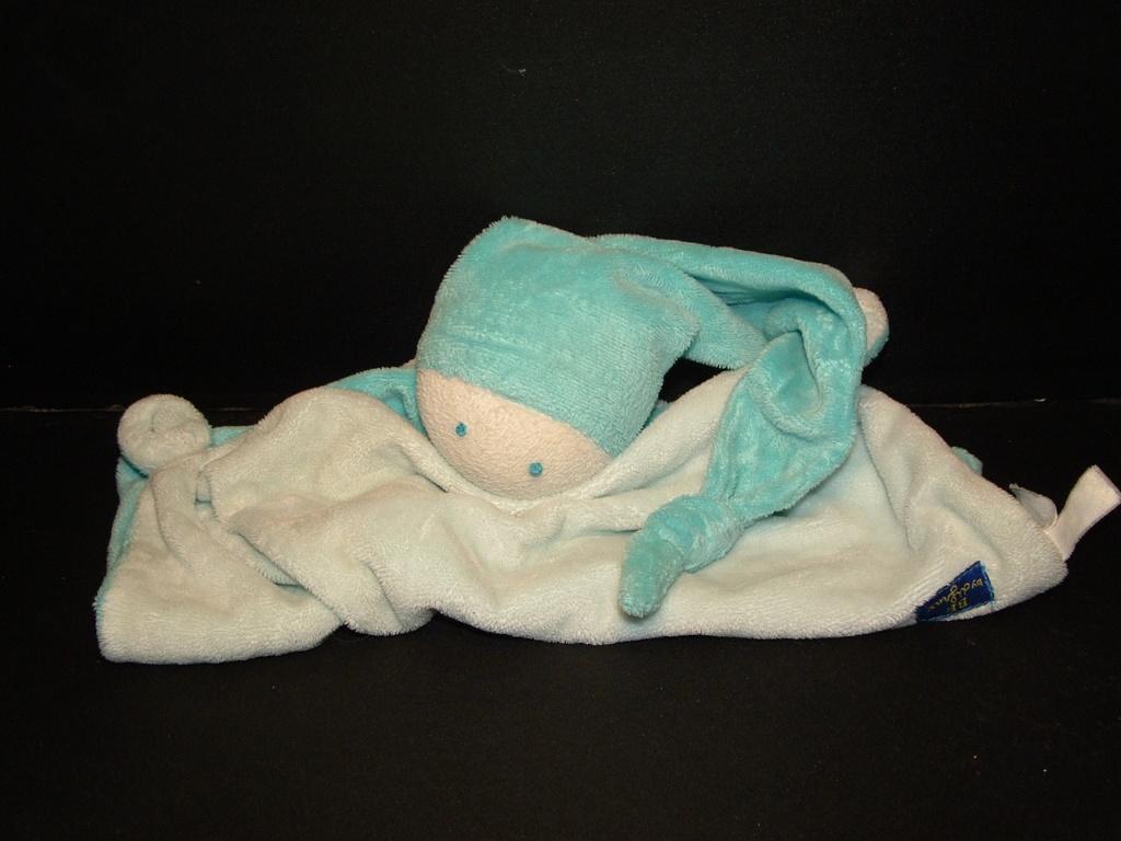 DIFRAX POPJE SOFTDOEK KNUFFELDOEKJE VELOURS BLAUW, Verzenden, Nieuw, Overige typen