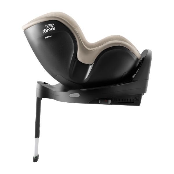 Britax Römer Dualfix i-Size Autostoel - Beige 360 graden, Ophalen, Romer, Gebruikt, 0 t/m 18 kg