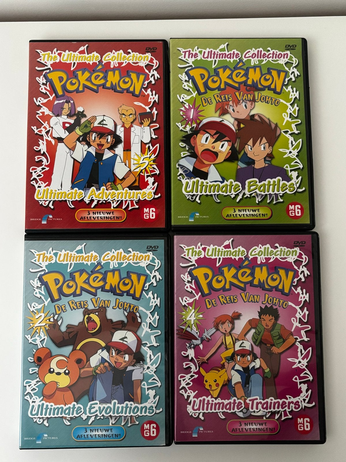 Pokémon The Ultimate Collection DVD Boxset (4 stuks), Cd's en Dvd's, Tekenfilm, Nederlands, Zo goed als nieuw, Inclusief doosje
