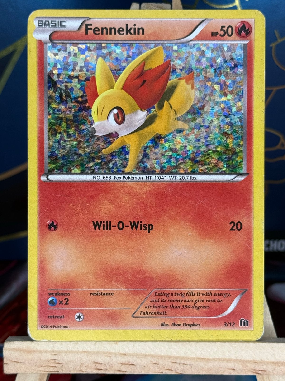 Fennekin #3 | Pokemon McDonalds 2016, Ophalen of Verzenden, Zo goed als nieuw, Losse kaart, Foil