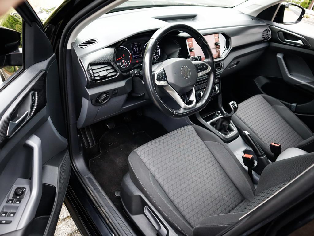 Volkswagen T-Cross 1.0 TSI Life 1e-Eig. & Keurig-Onderh BOVA, Auto's, 12 maanden, Gebruikt, Zwart, Origineel Nederlands