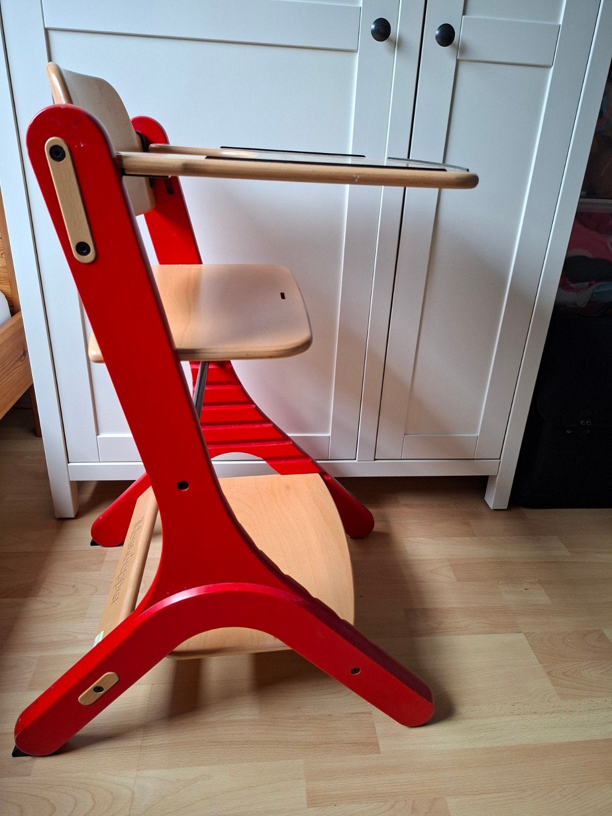 Mooie meegroeistoel van Schilte, top kwaliteit!, Kinderen en Baby's, Kinderstoelen, Ophalen, Gebruikt, Meegroeistoel, Afneembaar eetblad