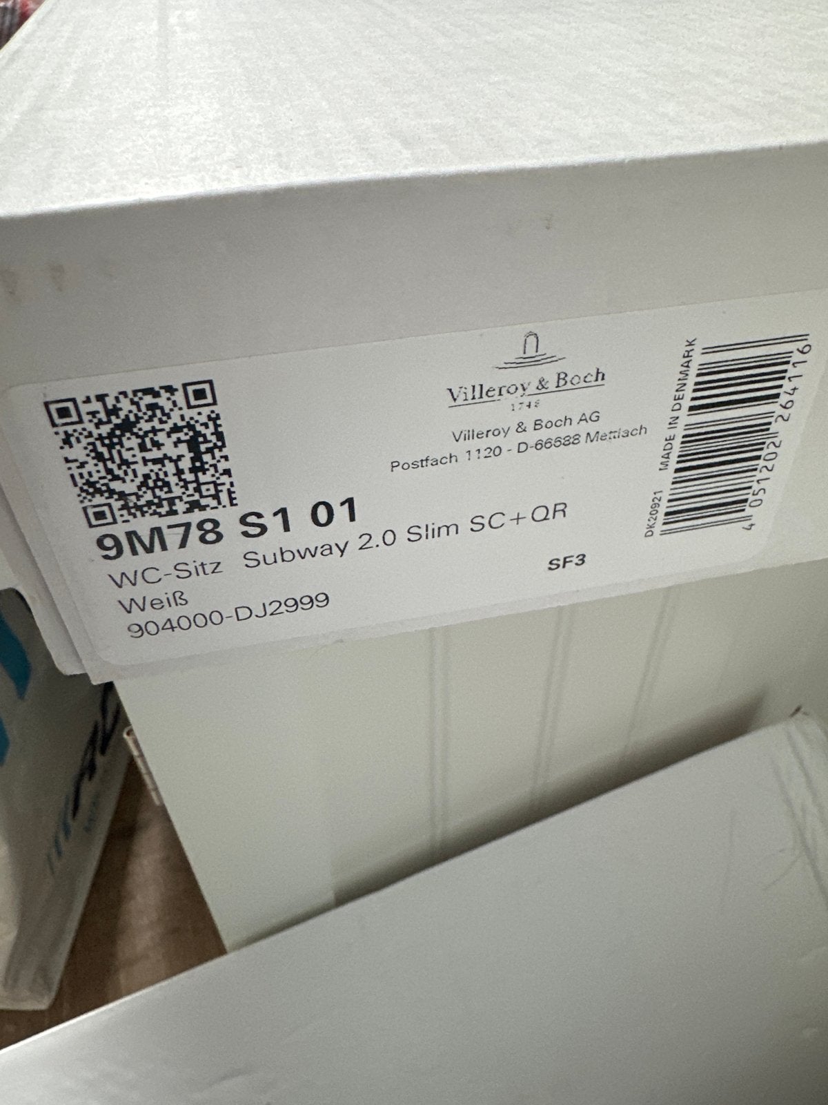 Villeroy & Boch Subway Slimseat toiletzitting wit 9M78S101, Ophalen of Verzenden, Nieuw, Toilet