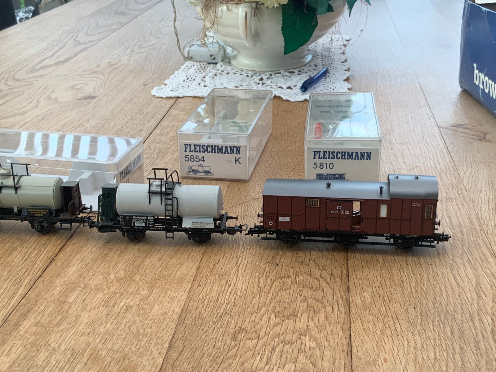 3 goederenwagons, Gelijkstroom, Fleischmann, Wagon, Ophalen of Verzenden