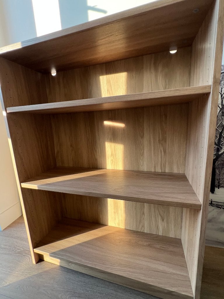 IKEA BILLY Bookcase – Oak Effect – Like New, Met plank(en), 200 cm of meer, Zo goed als nieuw, 25 tot 50 cm