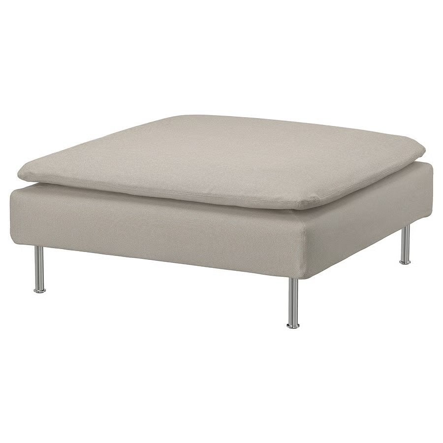 Nieuwe Ikea Soderhamn voetenbank Fridtuna beige, Huis en Inrichting, Ophalen, Vierkant, Nieuw, 75 tot 100 cm