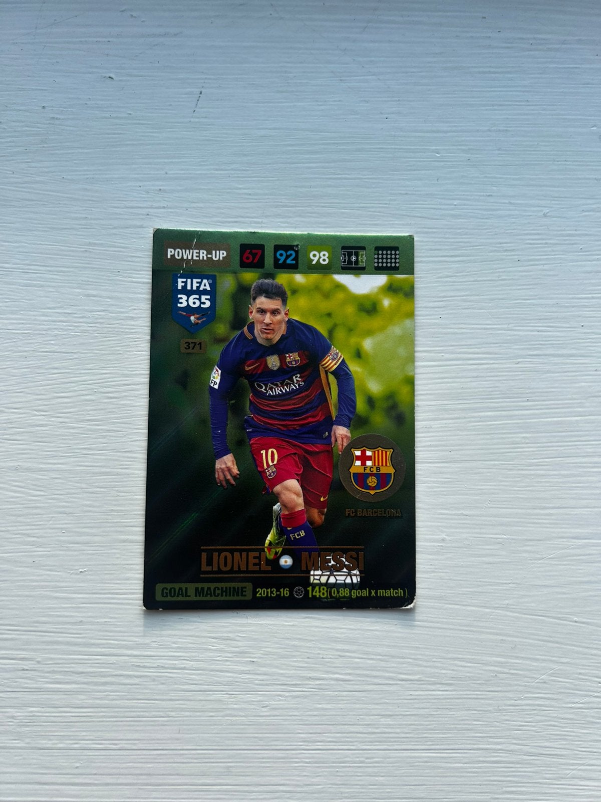 Power-up Panini 365 fifa kaart - Messi, Ophalen of Verzenden