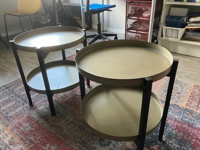 bijzettafeltjes rond ikea, Overige materialen, Minder dan 55 cm, Rond, Zo goed als nieuw
