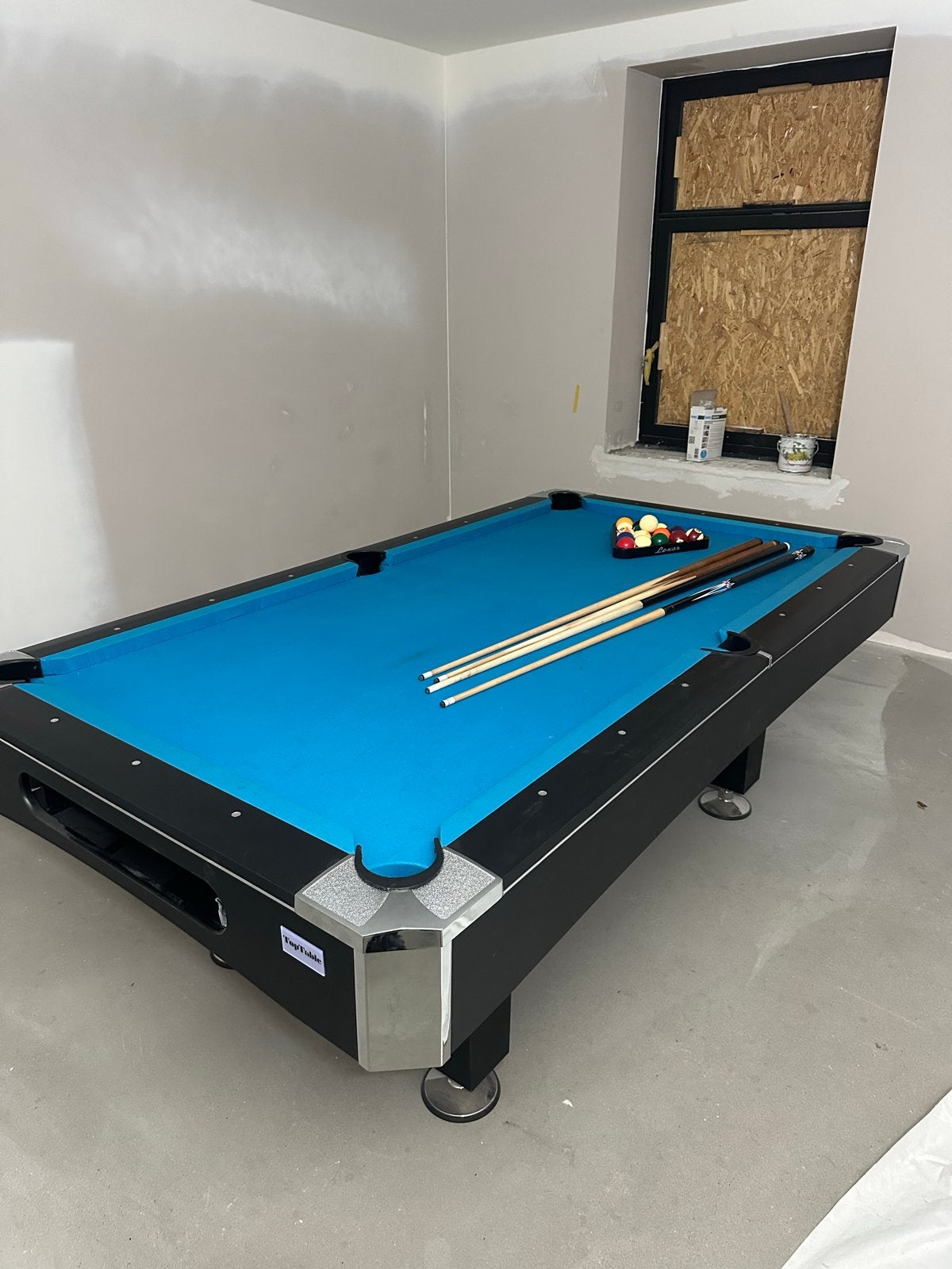 Toptable 7ft pooltafel met accessoires halfjaar oud, Ophalen, Zo goed als nieuw, Pooltafel