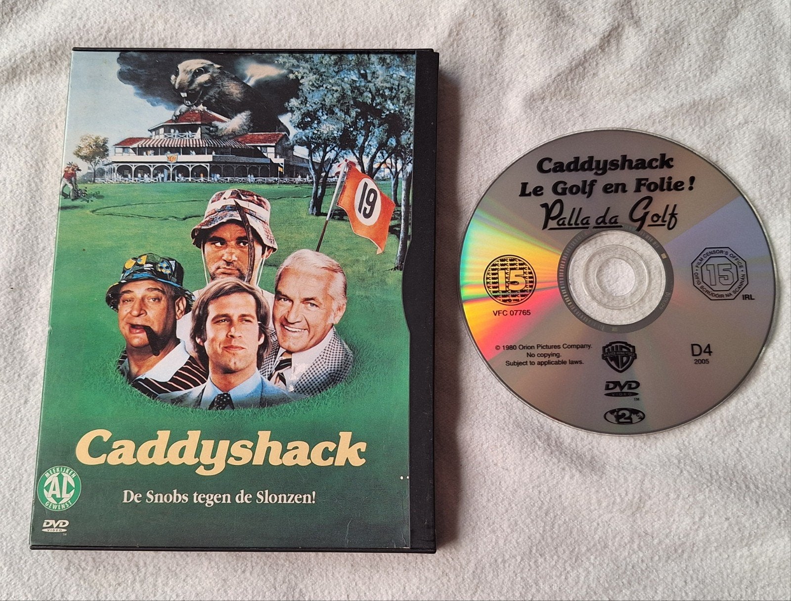 Caddyshack ( Harold Ramis ) met Chevy Chase en Bill Murray, Engels, Alle leeftijden, Nederlands, Overige genres
