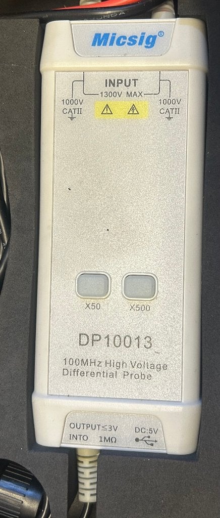 Micsig DP10013 Hoogspannings Differentiaal Probe, Doe-het-zelf en Verbouw, Ophalen of Verzenden, Zo goed als nieuw, Overige meters