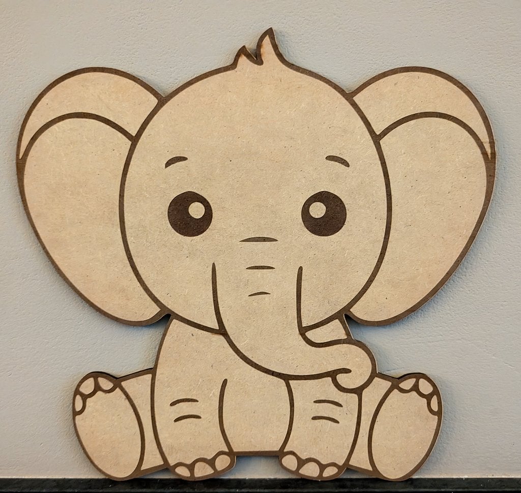 Baby Olifant Wanddecoratie Babykamer / Kinderkamer, Beige, Nieuw, Ophalen of Verzenden, Wanddecoratie
